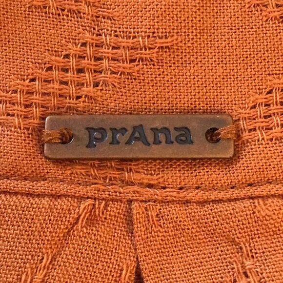 Prana Emery Run Copper Zigzag Sleeveless Tunic Blouse- New With Tags - Picture 11 of 16